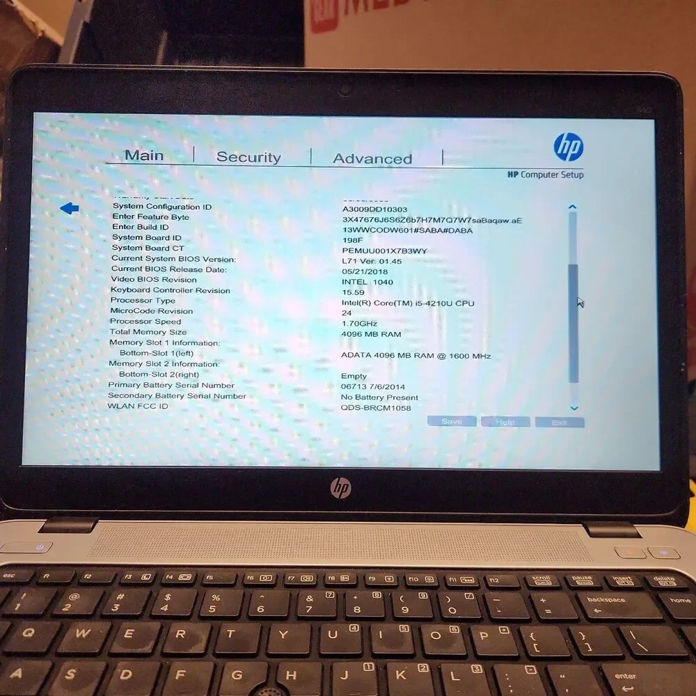 HP Elitebook 840 G1 14